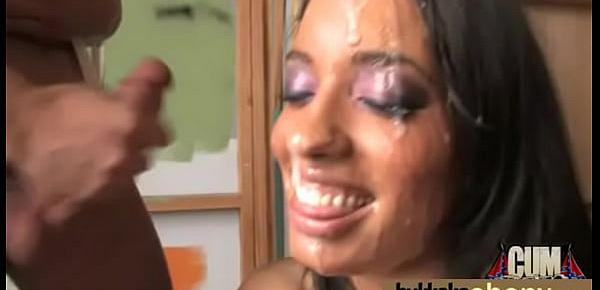  Ebony fucked by a group of white dicks in gangbang 2